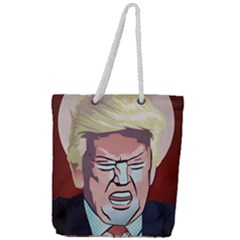 Donald Trump Pop Art President Usa Full Print Rope Handle Tote (large) by BangZart