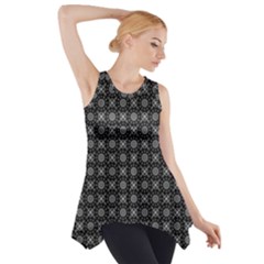 Kaleidoscope Seamless Pattern Side Drop Tank Tunic by BangZart