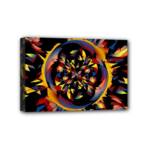 Spiky Abstract Mini Canvas 6  X 4  by linceazul
