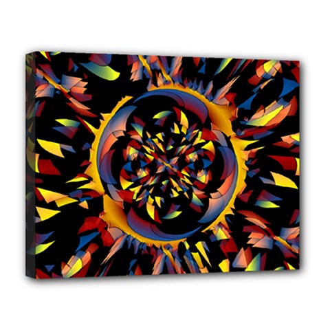 Spiky Abstract Canvas 14  X 11  by linceazul