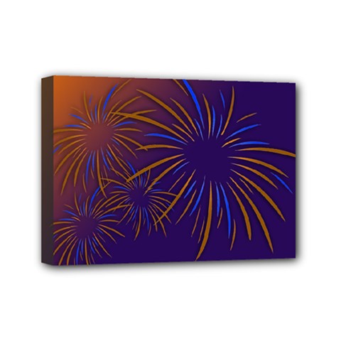 Sylvester New Year S Day Year Party Mini Canvas 7  X 5  by BangZart