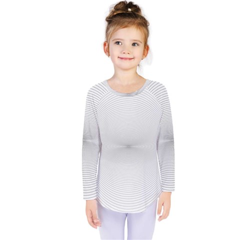 Background Line Motion Curve Kids  Long Sleeve Tee by BangZart