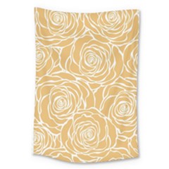 Yellow Peonines Large Tapestry by NouveauDesign