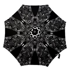 Peacock Bird Animal Feather Hook Handle Umbrellas (large) by Celenk