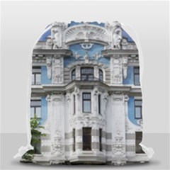 Squad Latvia Architecture Drawstring Bag (small) by Celenk