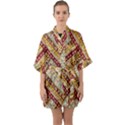 Ethnic Pattern Styles Art Backgrounds Vector Quarter Sleeve Kimono Robe View1