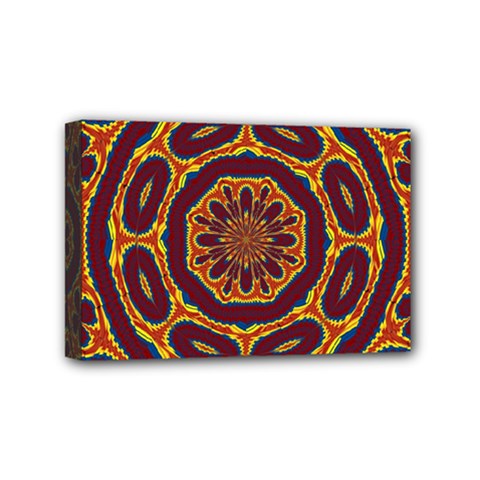 Geometric Tapestry Mini Canvas 6  X 4  by linceazul