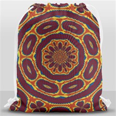 Geometric Tapestry Drawstring Bag (large) by linceazul