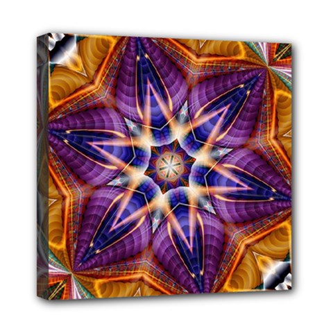 Kaleidoscope Pattern Kaleydograf Mini Canvas 8  X 8  by Celenk