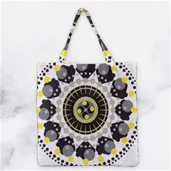 Mandala Geometric Design Pattern Grocery Tote Bag by Celenk