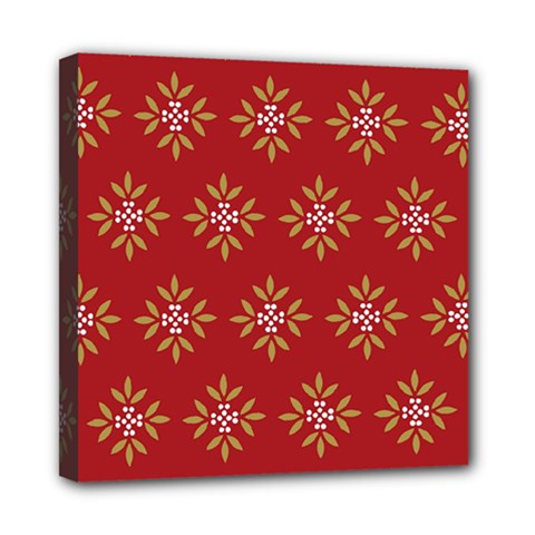 Pattern Background Holiday Mini Canvas 8  X 8  by Celenk