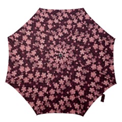 Cherry Blossoms Japanese Style Pink Hook Handle Umbrellas (medium) by Celenk