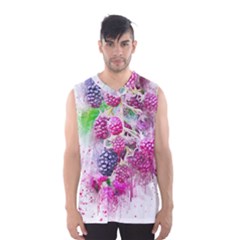 Blackberry Fruit Art Abstract Men s Basketball Tank Top by Celenk