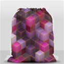 Cube Surface Texture Background Drawstring Bag (Small) View1