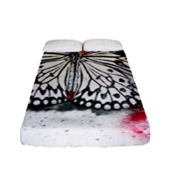 Butterfly Animal Insect Art Fitted Sheet (full/ Double Size) by Celenk