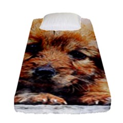 Dog Puppy Animal Art Abstract Fitted Sheet (single Size) by Celenk