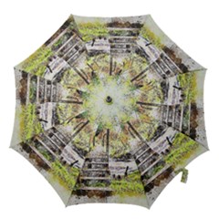 River Bridge Art Abstract Nature Hook Handle Umbrellas (large) by Celenk