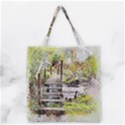 River Bridge Art Abstract Nature Grocery Tote Bag View2