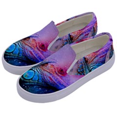 Lizard Reptile Art Abstract Animal Kids  Canvas Slip Ons by Celenk