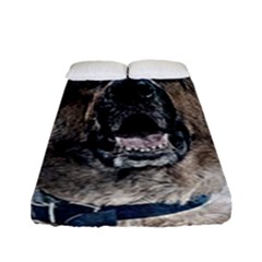 Dog Pet Art Abstract Vintage Fitted Sheet (full/ Double Size) by Celenk