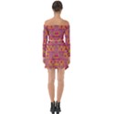 Fern Landscape In Harmony With Bleeding Hearts Fantasy Art Off Shoulder Top with Skirt Set View2