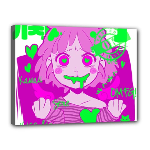 Fujoshi Canvas 16  X 12  by psychodeliciashop
