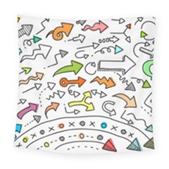 Desktop Pattern Art Graphic Design Square Tapestry (large) by Celenk
