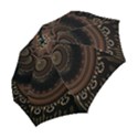 Fractal Stripes Abstract Pattern Folding Umbrellas View2