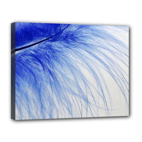 Spring Blue Colored Canvas 14  X 11  by Celenk