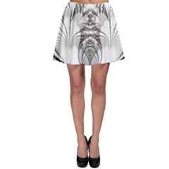 Fractal Delicate Intricate Skater Skirt by Celenk