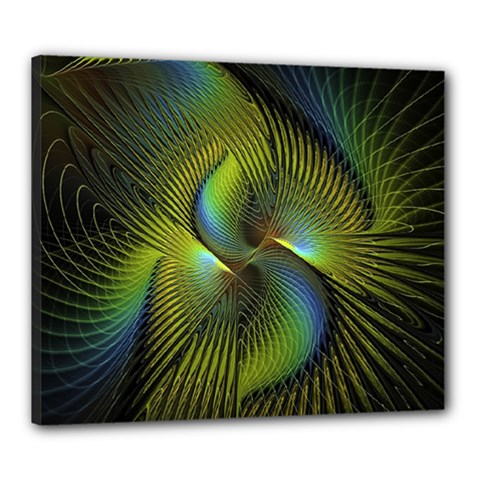 Fractal Abstract Design Fractal Art Canvas 24  X 20  by Celenk