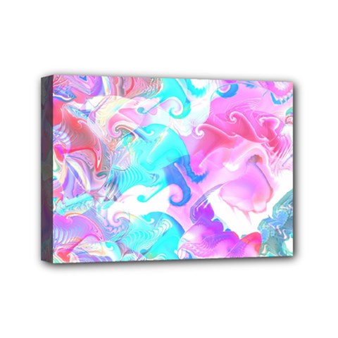Background Art Abstract Watercolor Mini Canvas 7  X 5  by Celenk