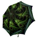 Fractal Green Gears Fantasy Hook Handle Umbrellas (Large) View2