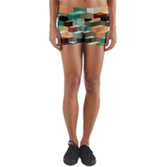 Art Design Color Pattern Creative 3d Yoga Shorts by Celenk