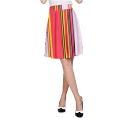 Abstract Background Pattern Textile A-line Skirt by Celenk