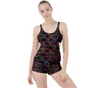 Kaleidoscope Pattern Abstract Art Boyleg Tankini Set  View1