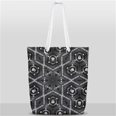 Design Art Pattern Decorative Full Print Rope Handle Tote (small) by Celenk