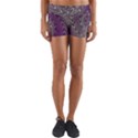 Graphic Abstract Lines Wave Art Yoga Shorts View1