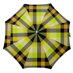 Tartan Abstract Background Pattern Textile 5 Straight Umbrellas by Celenk