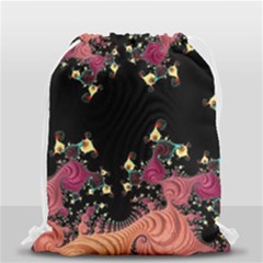 Fractal Fantasy Art Design Swirl Drawstring Bag (small) by Celenk