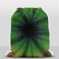 Sunflower Digital Flower Black Hole Drawstring Bag (small) by Celenk
