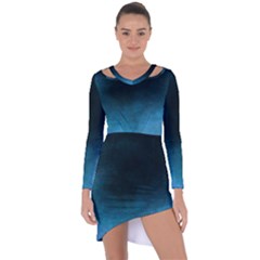 Ombre Asymmetric Cut-out Shift Dress by ValentinaDesign