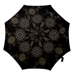 Background Pattern Symmetry Hook Handle Umbrellas (small) by Celenk