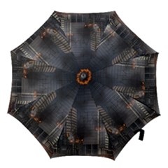 Destruction Apocalypse War Disaster Hook Handle Umbrellas (medium) by Celenk