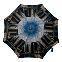 Skyscraper City Architecture Urban Hook Handle Umbrellas (medium) by Celenk