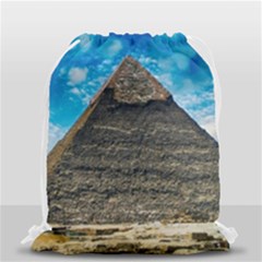 Pyramid Egypt Ancient Giza Drawstring Bag (small) by Celenk