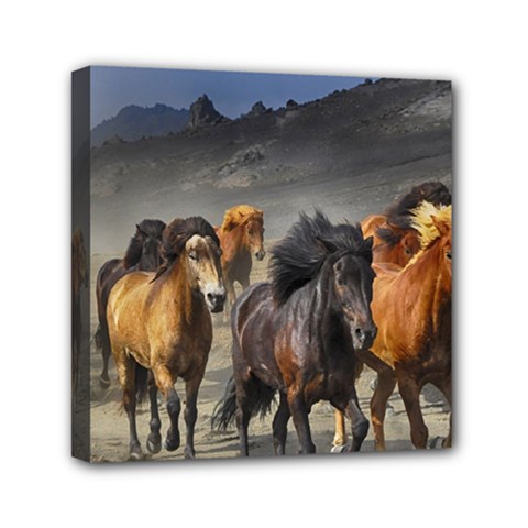 Horses Stampede Nature Running Canvas Travel Bag by Celenk