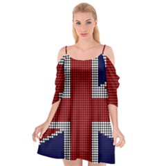 Union Jack Flag British Flag Cutout Spaghetti Strap Chiffon Dress by Celenk
