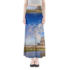 Ruin Church Ancient Architecture Full Length Maxi Skirt by Celenk