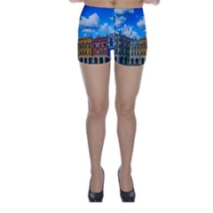 Buildings Architecture Architectural Skinny Shorts by Celenk